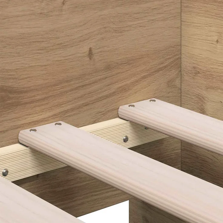 vidaXL Tagesbett mit Regal Artisan-Eiche 90 x 190 cm Holzwerkstoff 3334003 – Bild 9