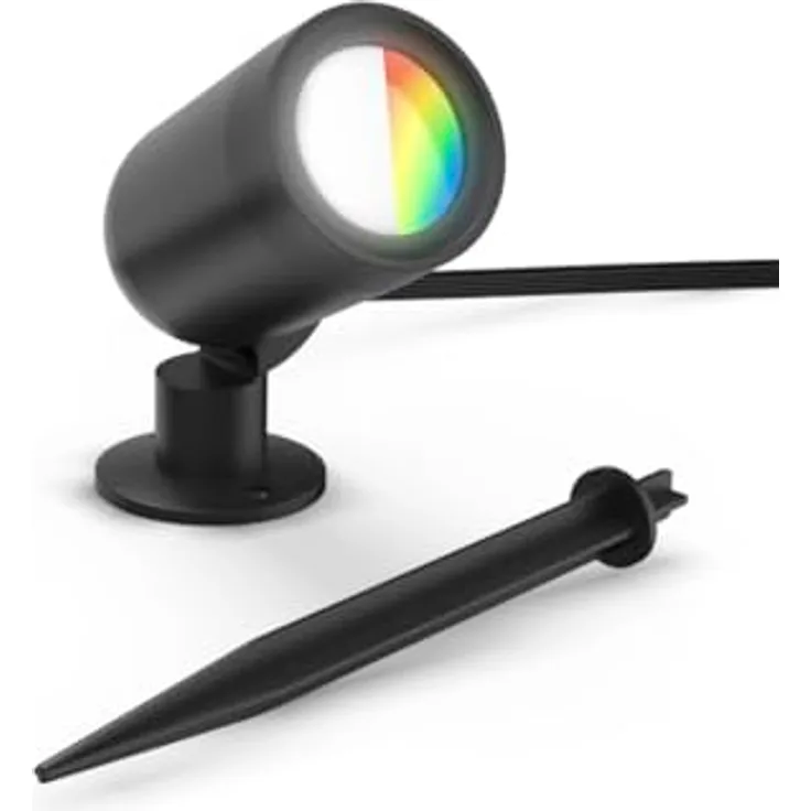 Hama Gartenleuchte WLAN, Erweiterung Gartenstrahler + Erdspieß, IP65