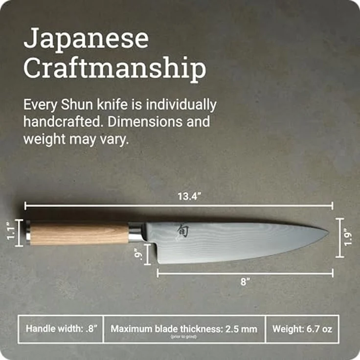 KAI Kochmesser 8" (20,0 cm) Shun Classic White DM-0706W – Bild 5
