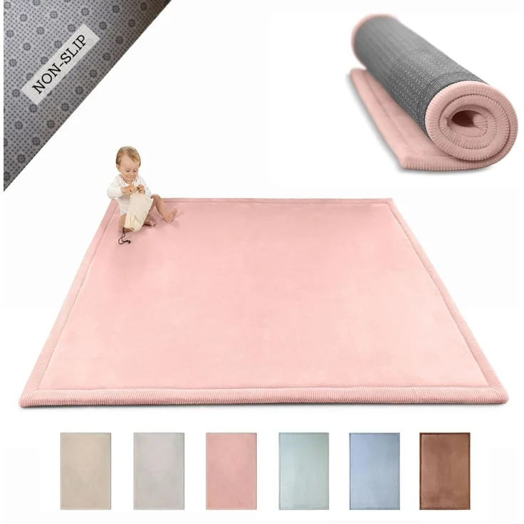 Hakuna Matte Kinderteppich mit Memory-Schaum, dicke & weiche Spielmatte 2,5 cm, Krabbelmatte, Höhe: 25 mm, Extra weich, Roll-_oder_faltbar, Hypoallergen, Schaumstoff – Bild 1