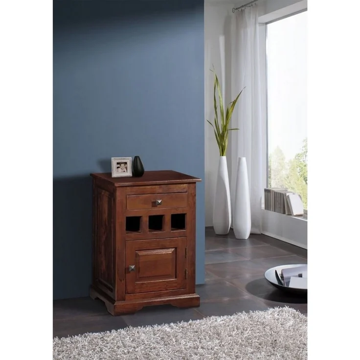 Nachttisch Akazie 46x40x65 nougat lackiert OXFORD #269 – Bild 3