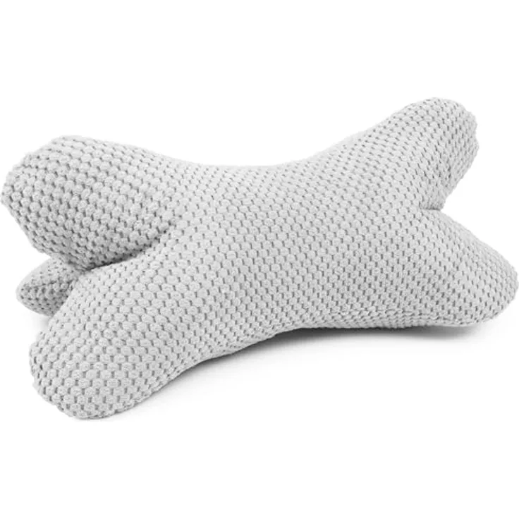 Amilian Nackenkissen Leseknochen 44x22 cm für Erwachsene - Lesekissen Knochenkissen Sofa, Leseknochen für Erwachsene, mit Bezug, weich, abnehmbarer Bezug, formstabil