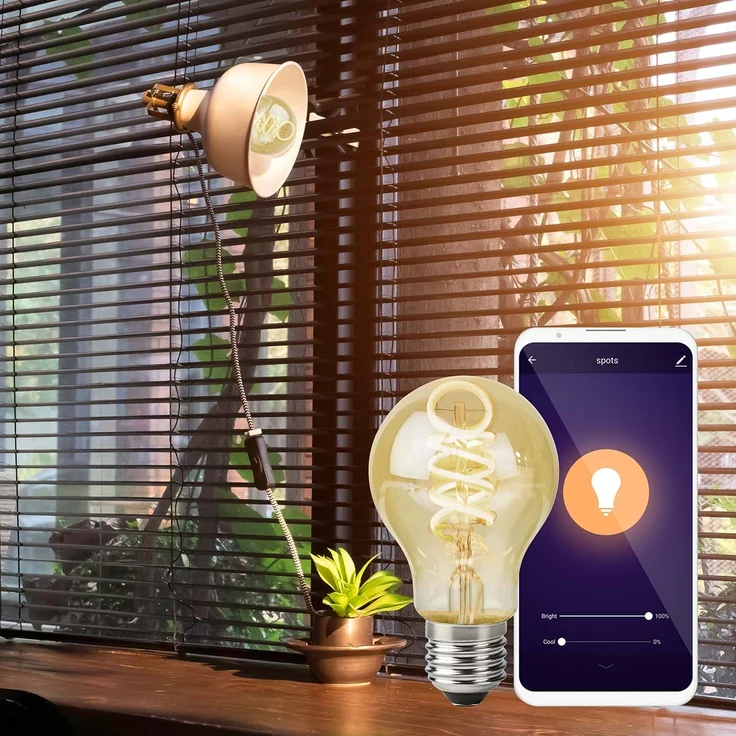 SmartLife LED Filament Lampe | Wi-Fi | E27 | 360 lm | 4.9 W | Warm bis kühlen weiß | 1800 - 6500 K | Glas | Android™ / IOS | Birne | 1 Stück – Bild 6