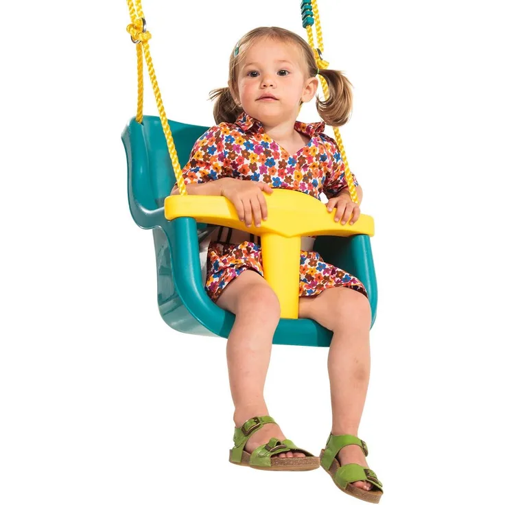 Babysitz Schaukel, türkis/gelb, von kbt