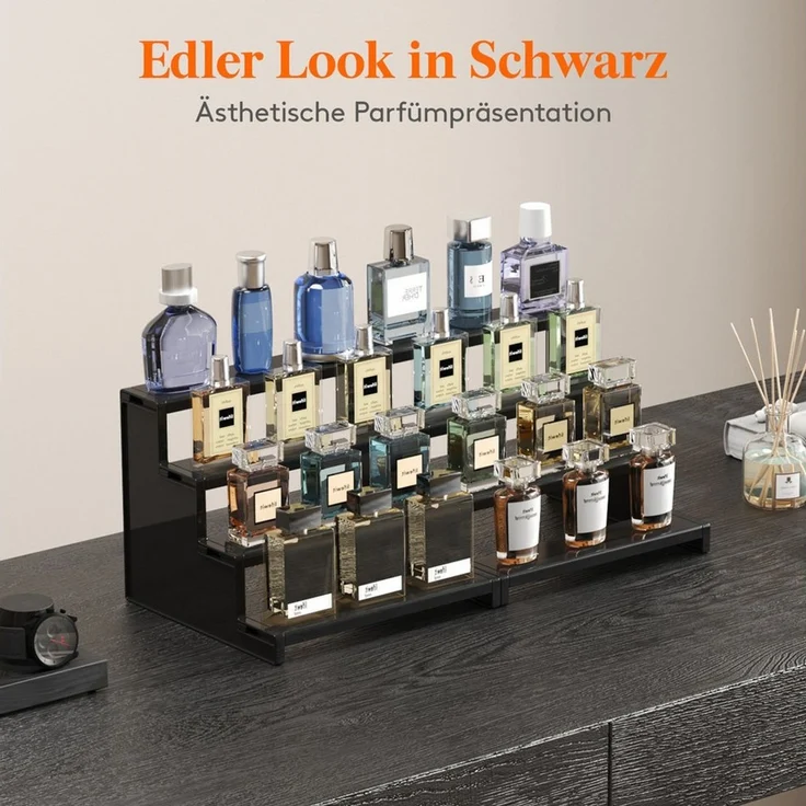 Lifewit Stufenregal Multifunktionales Regal für Kölnisch Wasser, Figuren, Sammlerstücke, 3-tlg. – Bild 3