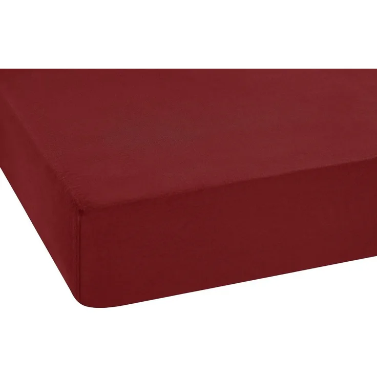Setex REFIBRA Feinbiber Spannbettlaken dunkelrot 140 x 200 cm