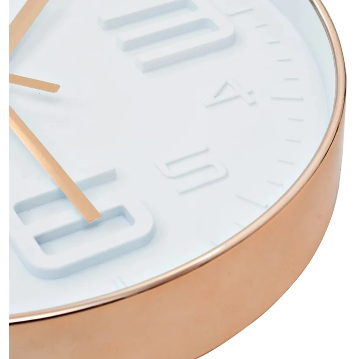 vidaXL Wanduhr Kupferoptik 30 cm 50631 – Bild 4