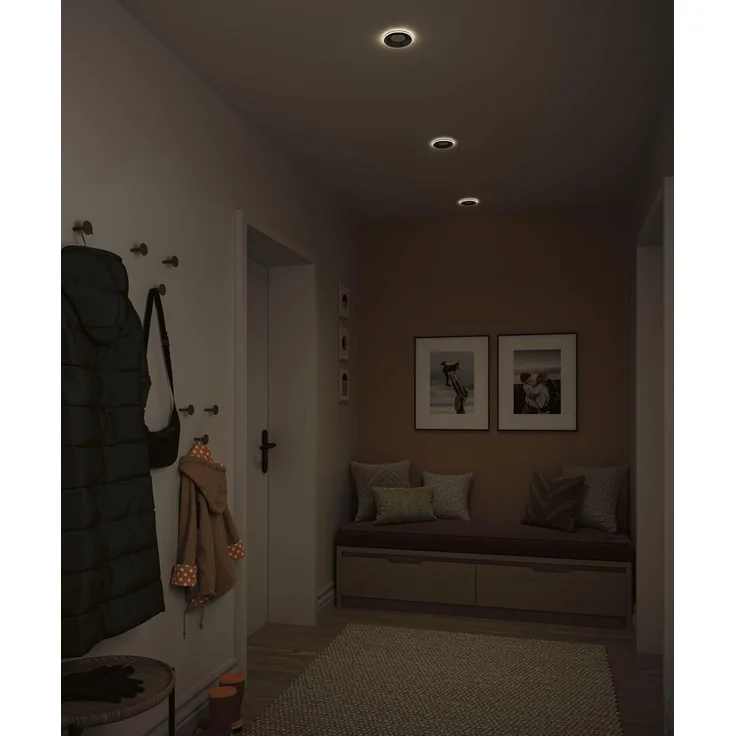 Paulmann 92250 LED Einbauleuchte Sormus 10cm 3er-Set IP65 rund chrom – Bild 8