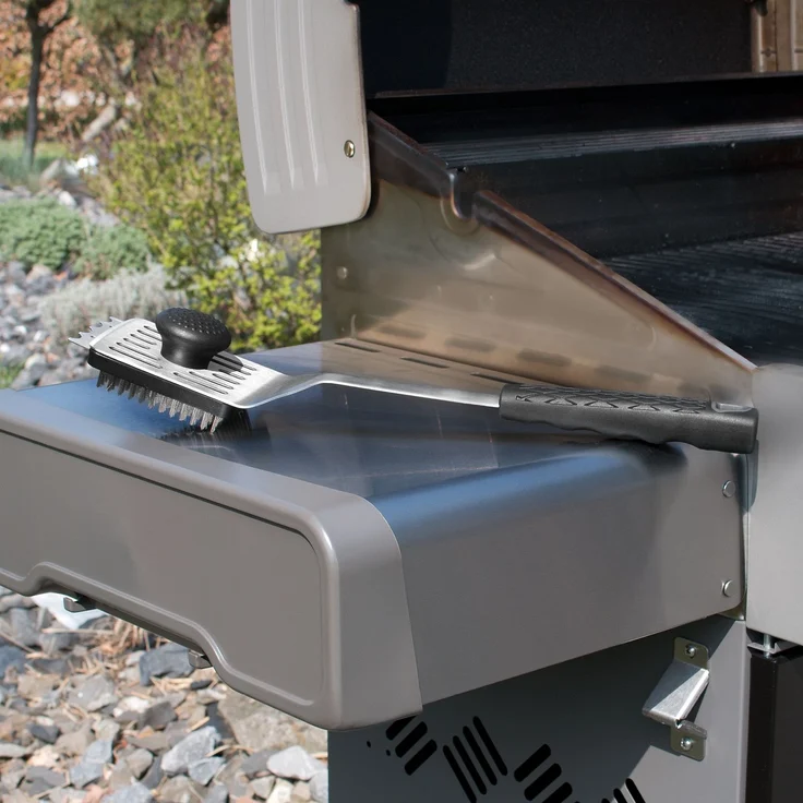 Bremermann Grillbürste und Grillgutwender 2-in-1, Edelstahl silber / Kunststoff schwarz, 42 cm – Bild 6
