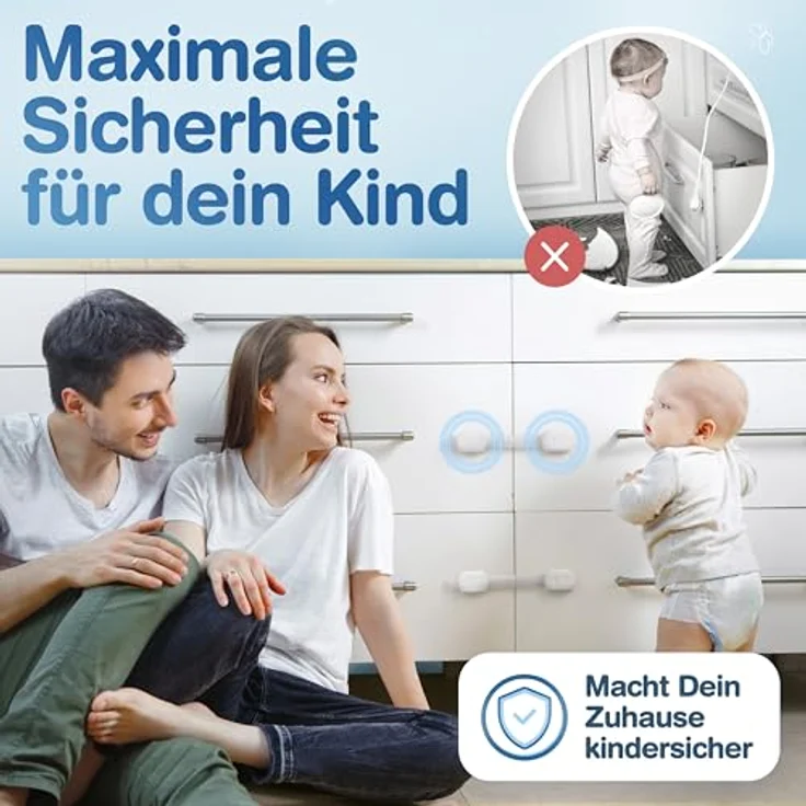 Adlersfeld® Schubladen- und Schranksicherung (8 Stück) – Bild 3