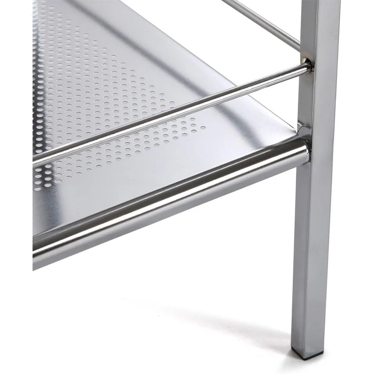 Versa Hannover Möbel für das Bad, Ablagefläche mit 2 Fächern, Maßnahmen (H x L x B) 53 x 31 x 39 cm, Stahl, Farbe: Silber – Bild 5