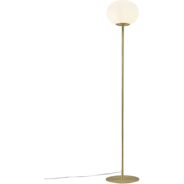 Nordlux ALTON Stehlampe Messing, opal weiß E27 mit Kabelschalter 28x28x150cm – Bild 2