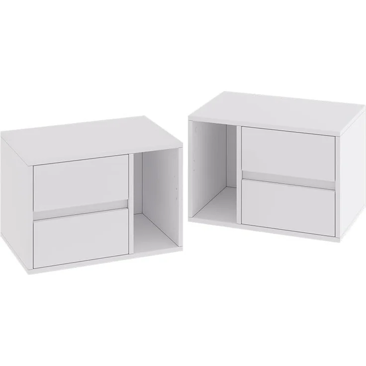 Nachttisch Vimogo Weiß 2er Set Vicco – Bild 1