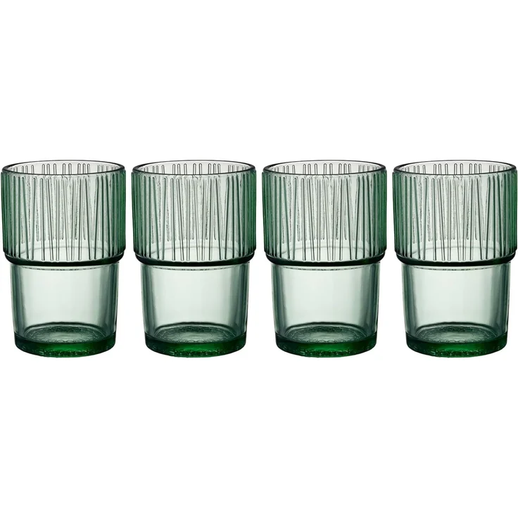 BITZ 30676 Grün Glas Rund 4 Stück(e) 380 ml 125 mm