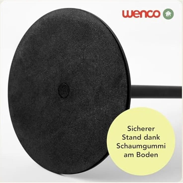 Wenco Küchenrollenhalter Schwarz Küchenpapier 31,5L x 17B cm, (1-St), Elegantes, modernes Design, Stabiles Stahlgestell – Bild 4