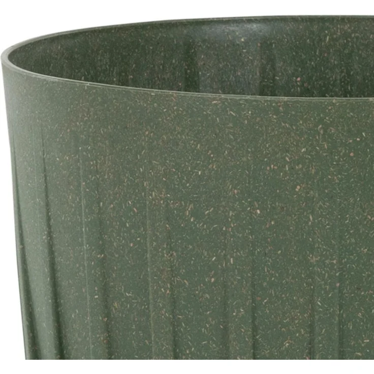 SIENA GARDEN Pflanzgefäß PALMA grün 25 cm Kunststoff/Holz, 25 x 25 x 29,7 cm – Bild 2