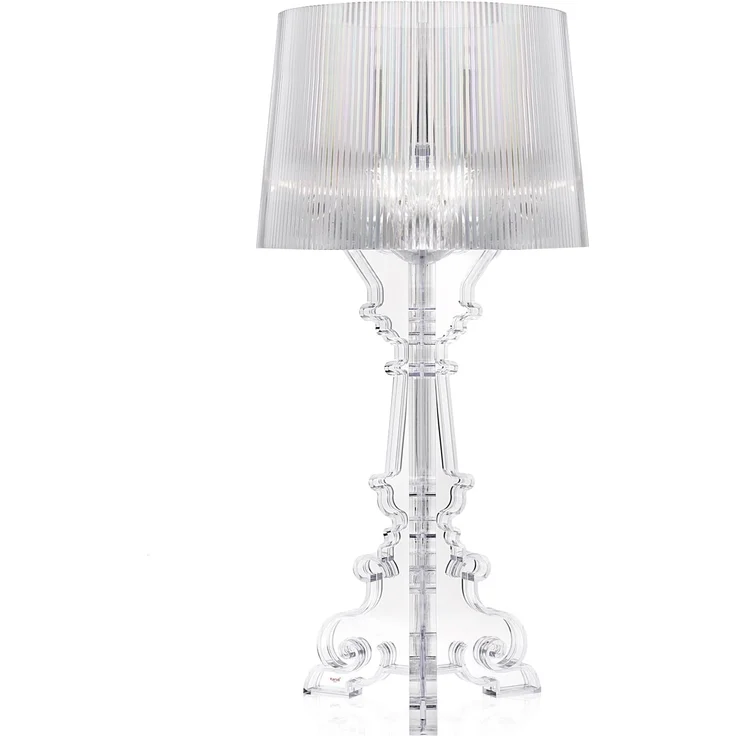 Kartell Bourgie, Tischleuchte, Dimmer, Kristall