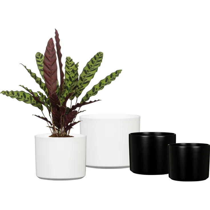 Scheurich , Blumentopf aus Keramik, Farbe: Night Black, 27,8 cm Durchmesser, 25,8 cm hoch, 19,939 l Vol. – Bild 3