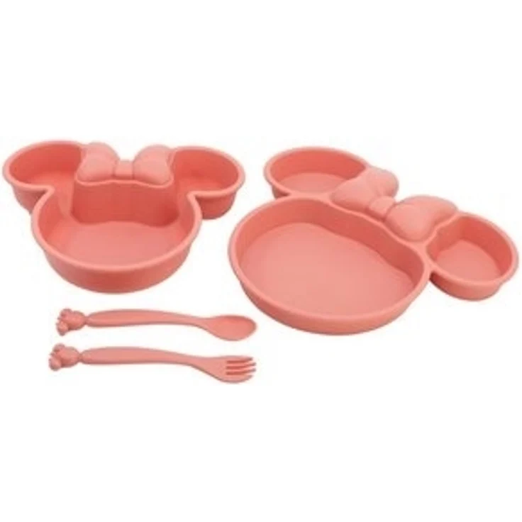 Disney Minnie Mouse Kindergeschirr-Set 4-teilig – Teller, Schale & Besteck in Geschenkbox – Bild 5