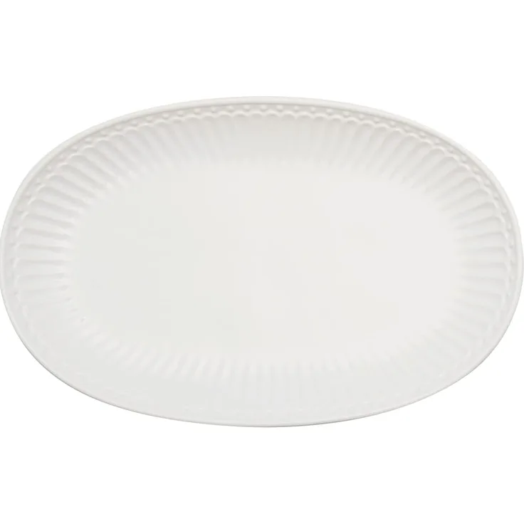 Greengate Alice Teller oval white 23 cm