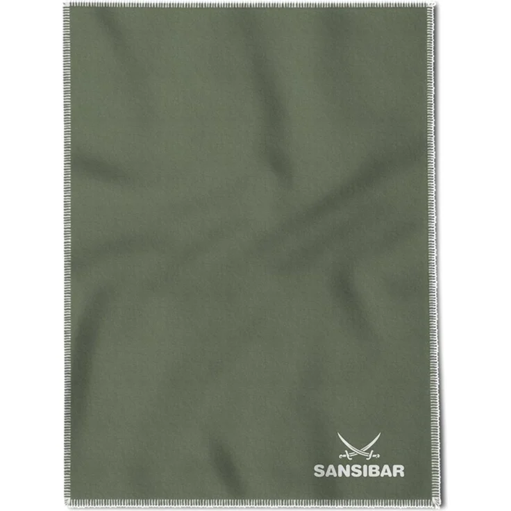 Sansibar 'Doubleface' Wohndecke, Baumwollmischgewebe grün, 150 x 200 – Bild 3