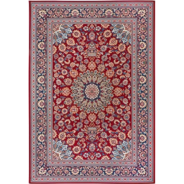 Hanse Home Kadi In- & Outdoor Teppich Orientalisch – Orient Flachgewebe, Orientalisches Design Klassisch, ÖKO-TEX Wetterfest & UV-beständig für Balkon, Terrasse, Garten – Rot Blau, 120x180 cm – Bild 6