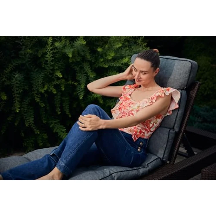Bjird Liegenauflage Auflage für Gartenliege Hugo 201x55x8 cm, Auflagen für Deckchair, Polsterauflage für Sonnenliege - gesteppt – Bild 7