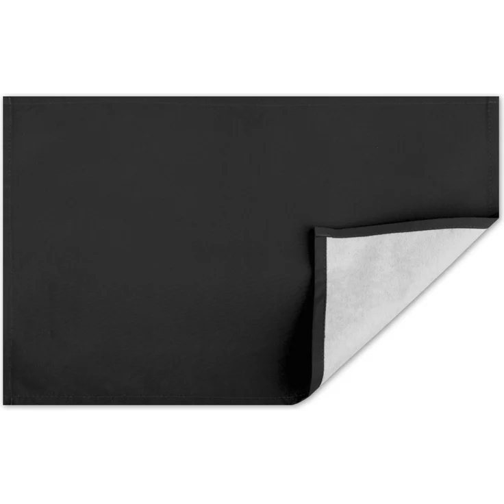 6er Set Tischsets Platzset Tischuntersetzer Platzdeckchen Tischdeko Tischmatte Essensunterlage Maße 30x45 cm, Farbe: schwarz - jet black – Bild 2