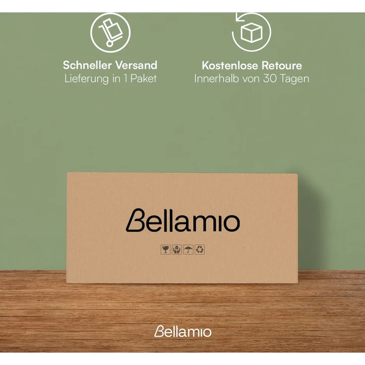 Bellamio 'Ayr' Tagesbett inkl. Lattenrost, 90x200/180x200 cm, Massivholz Kiefer, weiß, mit ausziehbarem Gästebett – Bild 9