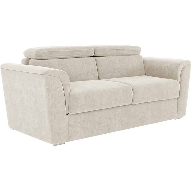 Vente-unique - RIZORA Sofa Stoff Beige - B 223 cm96 cm x H 95 cm x L 210 cm – Bild 4