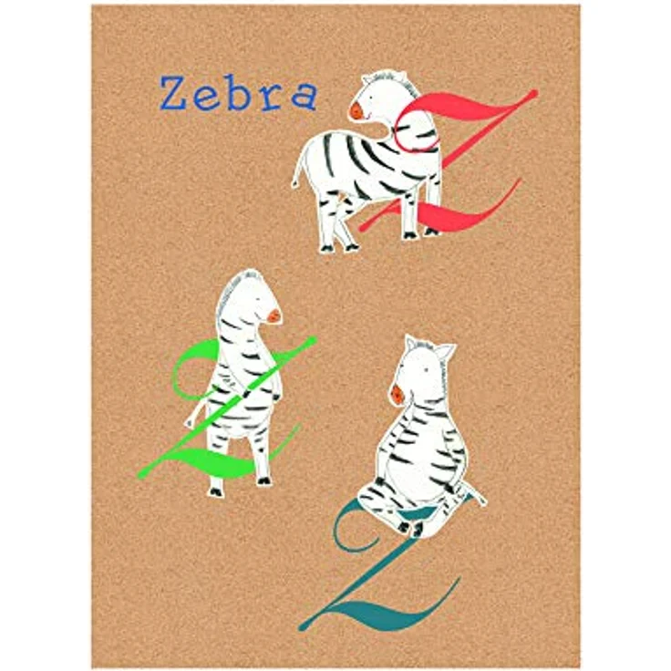 Komar Wandbild ABC Animal Z, Poster für Kinderzimmer, 40 x 50 cm, seidenmattes Premium-Fotopapier, ohne Rahmen, MADE IN GERMANY – Bild 1