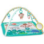 Bright Starts, Palm Party Spieldecke, 4 abnehmbare hängende Spielzeuge, 3 Spielmöglichkeiten, maschinenwaschbar