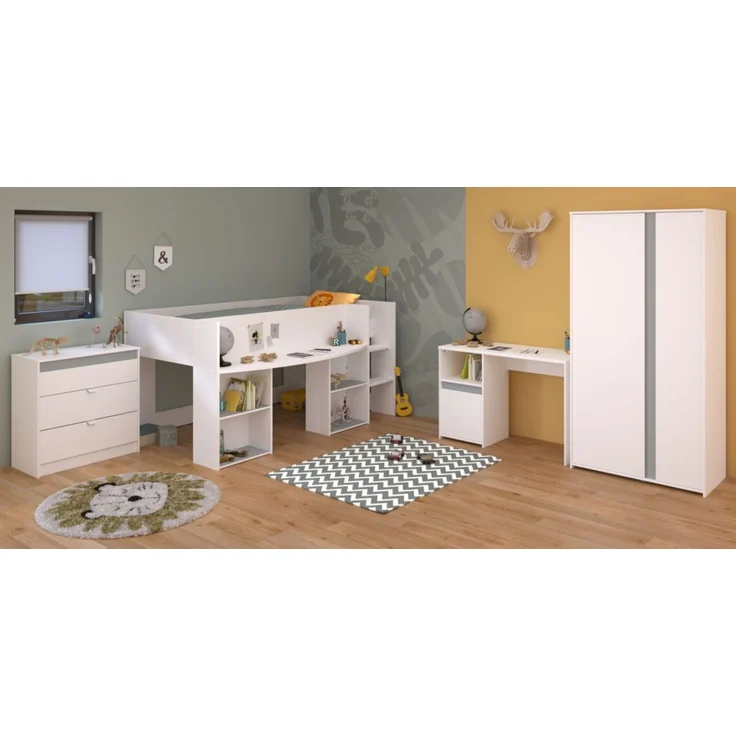 Parisot Kinderzimmer und Jugendzimmer Pirouette in weiß Set 4-tlg. – Bild 1
