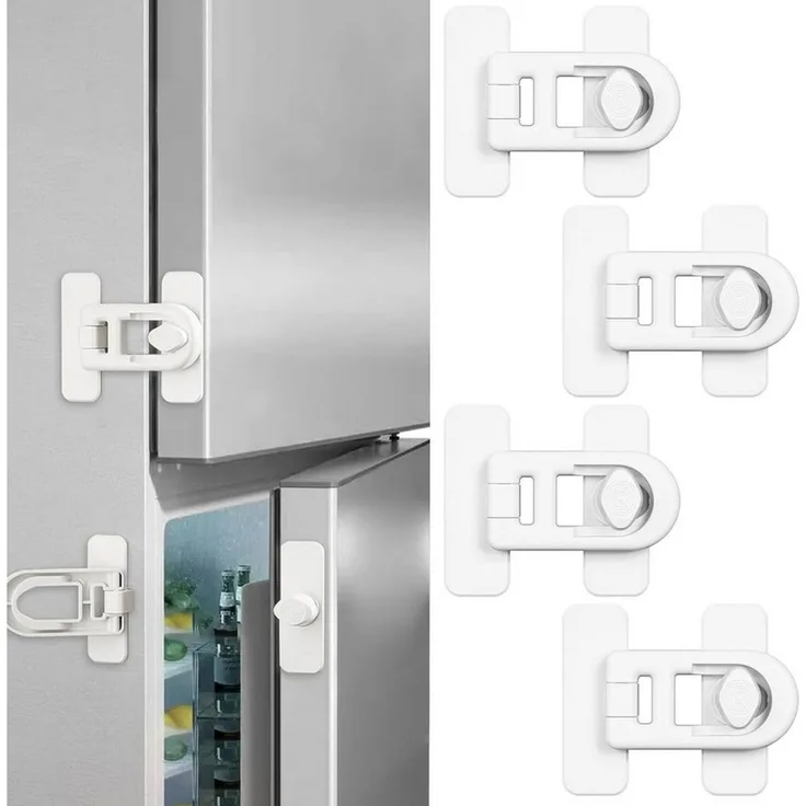 FELIXLEO Kindersicherung 4St Kindersicherung Schrank Selbstklebend Schublade Tür Weiß.