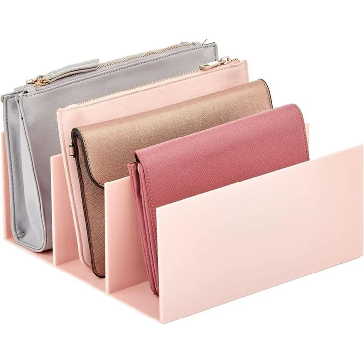 Organizer Handtaschen Geldbeutel Aufbewahrung 5 Fächer mDesign hellrosa – Bild 4