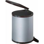 WESCO 010212-11 Abfalleimer 13 Liter RONDO 2 ab 40 cm Schrankbreite, silberfarbig