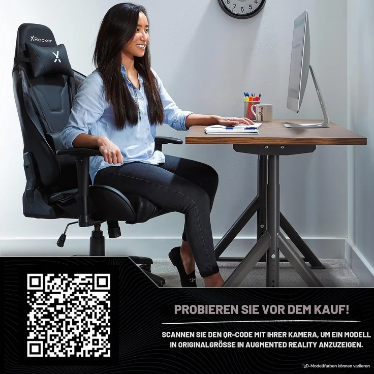 X Rocker Gaming-Stuhl Agility eSports Gaming Bürostuhl fur Jugendliche – Bild 9