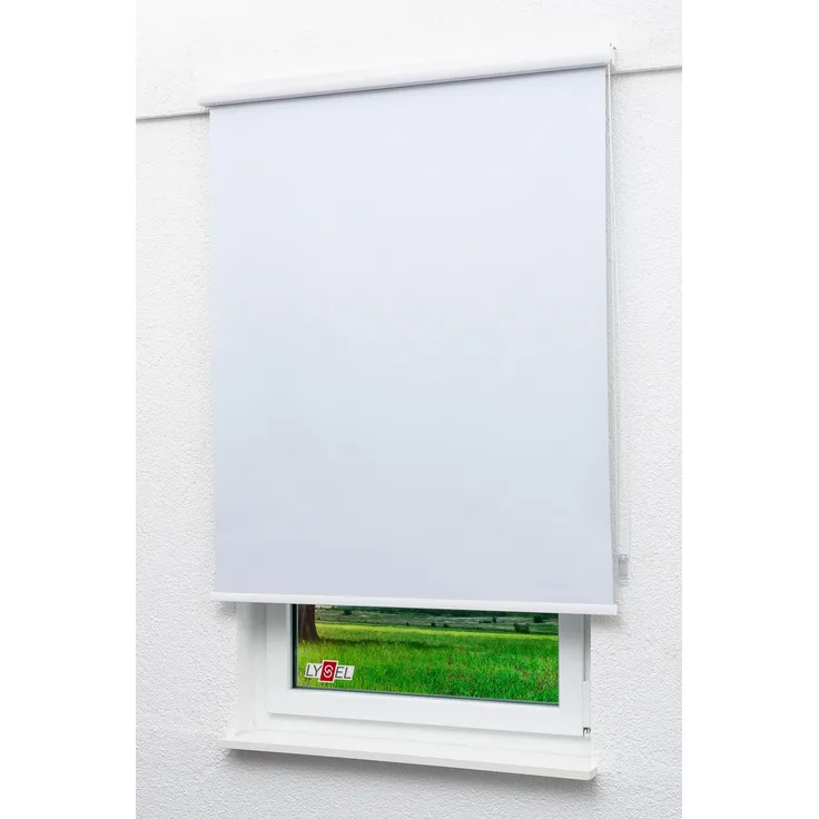 Lysel - Qualitätskassettenrollo Abdunkelung weiß, (B x H) 95cm x 175cm in weiß