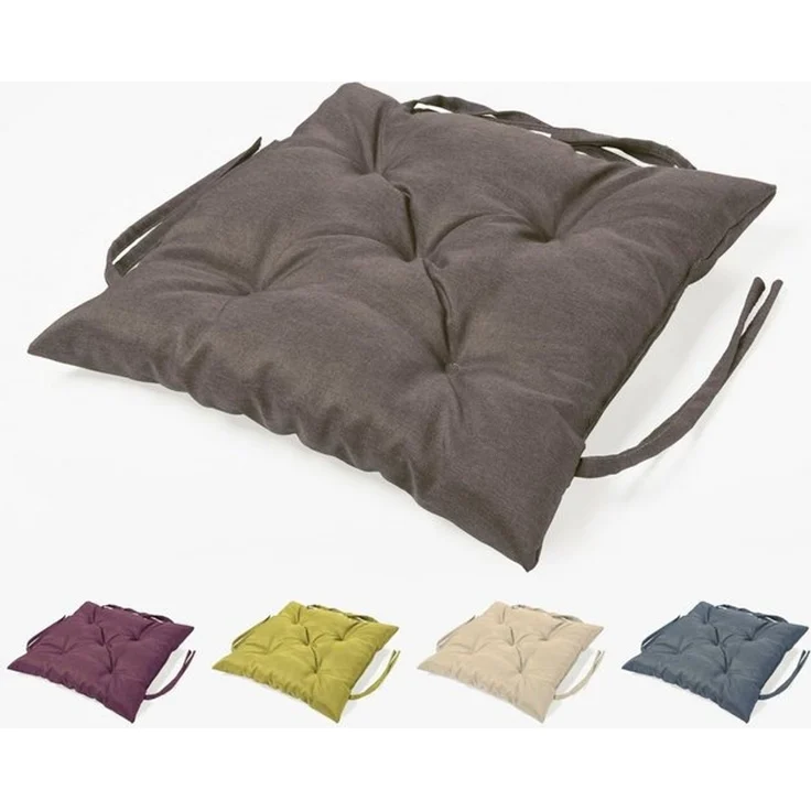 sunnypillow Bankauflage Bankauflage Stuhlkissen viele Farben und Größen zur Auswahl, 50 x 50 cm anthrazit – Bild 4