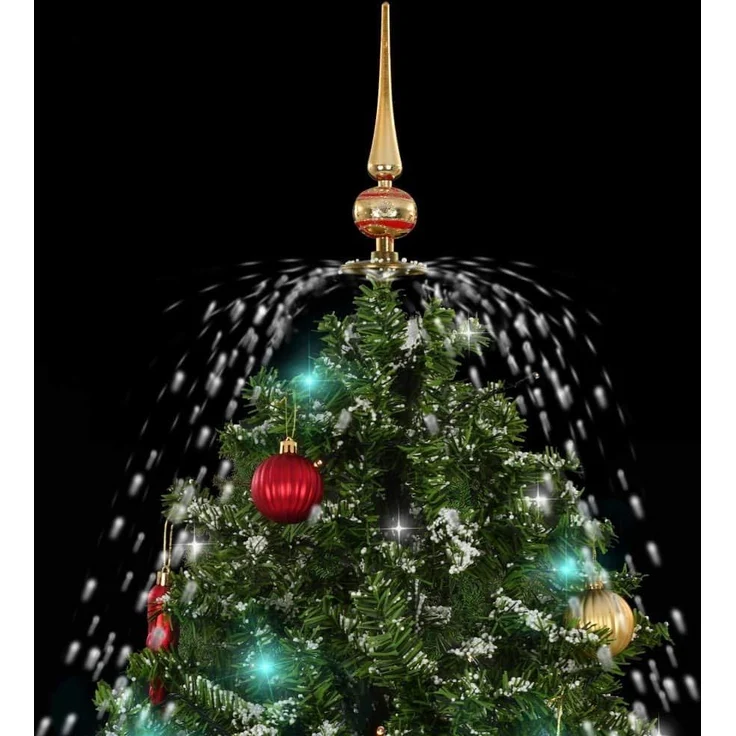 vidaXL Schneiender Weihnachtsbaum mit Schirmfuß Grün 170 cm 284335 – Bild 5