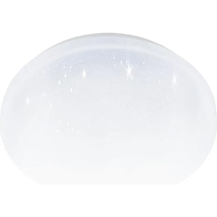 Eglo LED Deckenleuchte Pogliola-E weiß Ø 26 cm mit Kristalleffekt