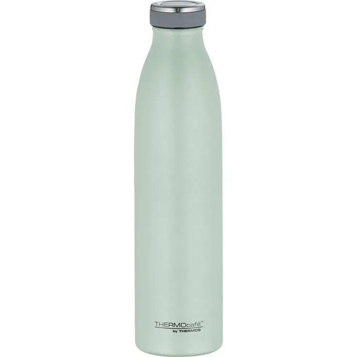 THERMOcafé by THERMOS TC BOTTLE pastell mint grün matt 0,75l, Isolierflasche aus Edelstahl, kohlensäurefest, 12h heiß 24h kalt, Auslaufsicher, für Schule, Unterwegs & Büro