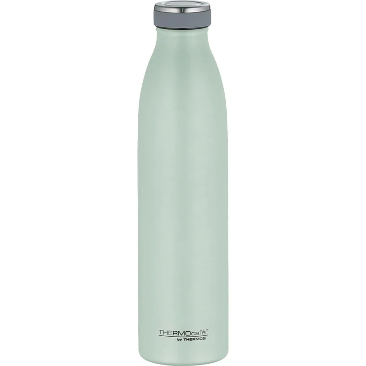 THERMOcafé by THERMOS TC BOTTLE pastell mint grün matt 0,75l, Isolierflasche aus Edelstahl, kohlensäurefest, 12h heiß 24h kalt, Auslaufsicher, für Schule, Unterwegs & Büro