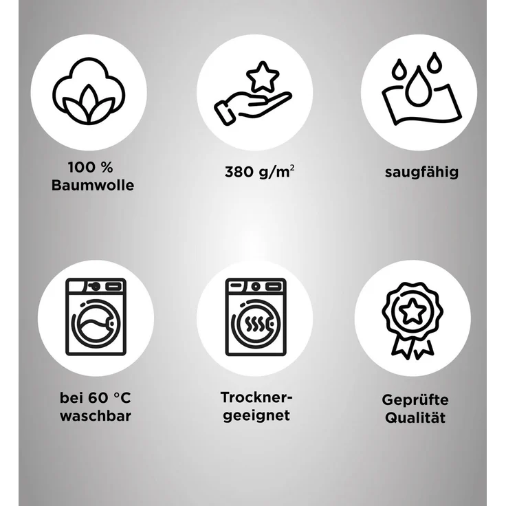 Dyckhoff Handtuch Set Kristall, Walkfrottee (Set, 10-St), mit feiner Bordüre, Duschtücher, Handtücher und Gästetücher