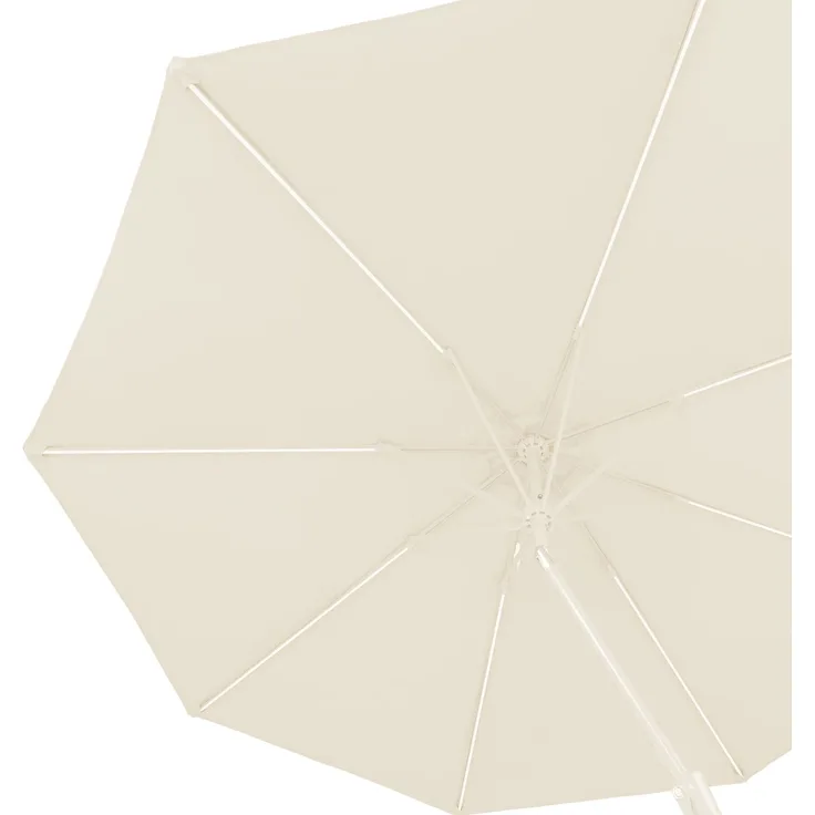 Blumfeldt Calais Sonnenschirm LED Aluminium-Rahmen Polyester-Bespannung UV 50 Beige