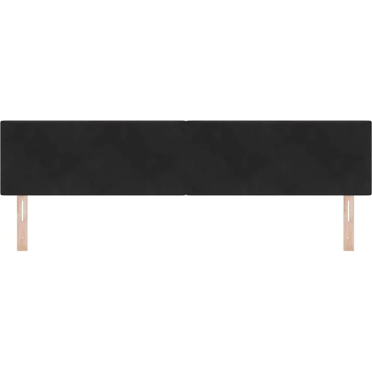 vidaXL Kopfteil Schwarz 200 cm Samt (Art-Nr 42007198) – Bild 3