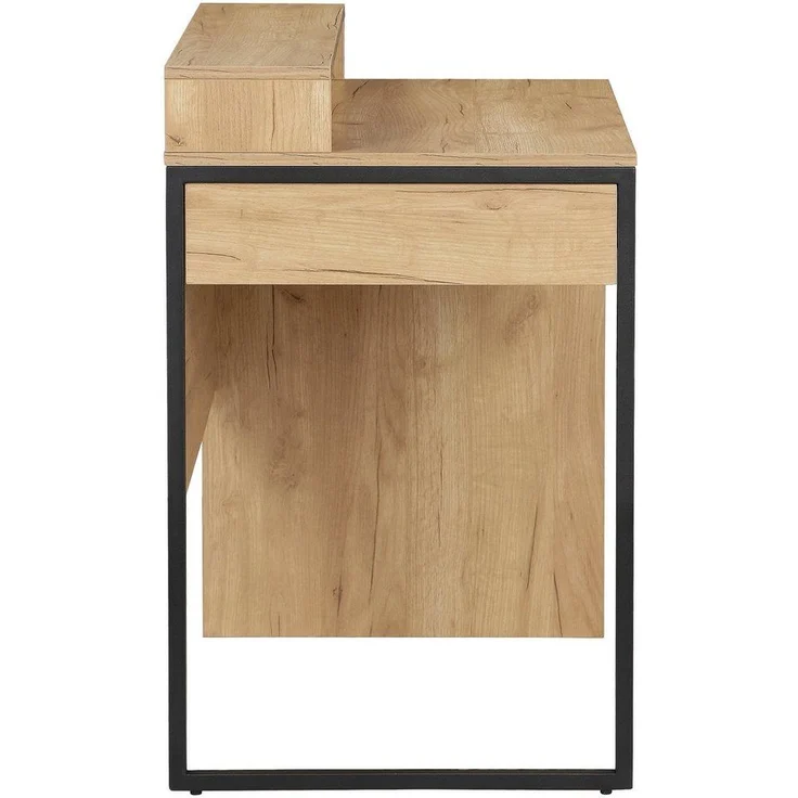 OTTO home Schreibtisch Moid, Computertisch in modernem Design, Breite 80 cm, mit Schublade, Kabeldurchlass & Metallkufe – Bild 2