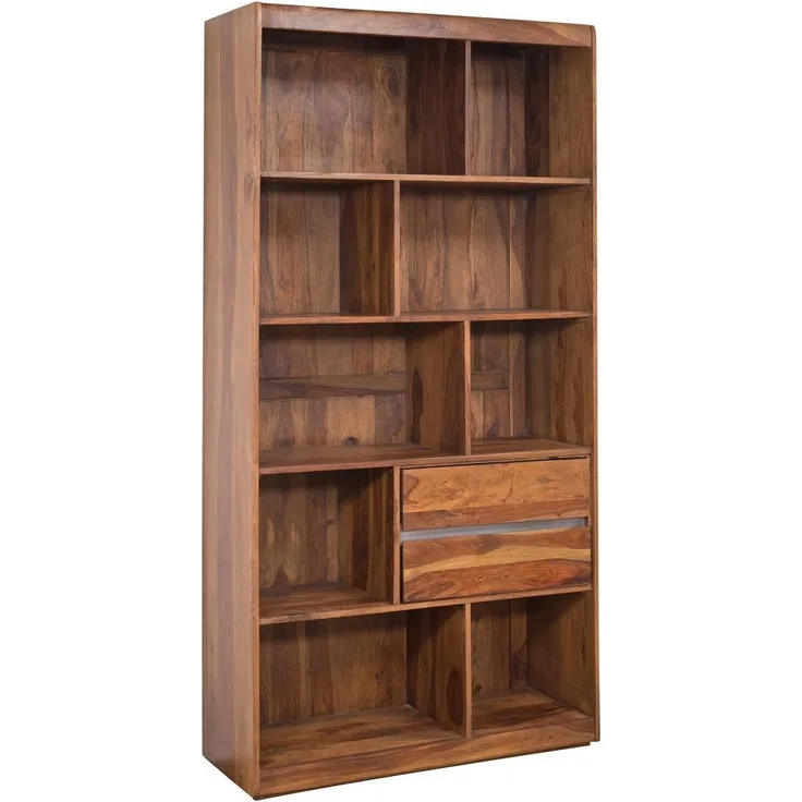 Regal Sheesham 102x40x205 noble unique lackiert SYDNEY #124