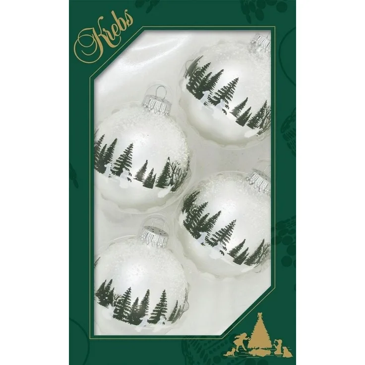 Krebs Glas Lauscha Weihnachtsbaumkugel Kaninchen (4 St)