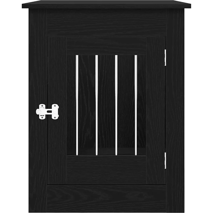 vidaXL Hundebox-Möbel Schwarze Eiche 55 x 80 x 68 cm Holzwerkstoff 862176 – Bild 6